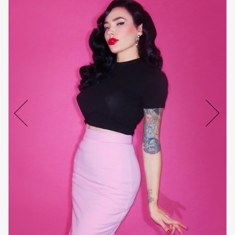 BAD GIRL CROP TOP -BLACK -VIXEN BY MICHELINE PITT